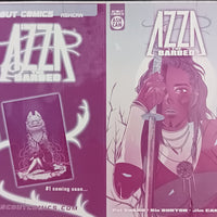 Azza The Barbed - Ashcan Preview - Cover - Magenta - Comic Printer Plate - PRESSWORKS - Rio Burton