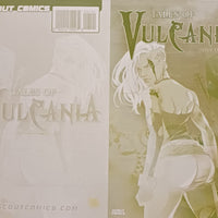 Tales of Vulcania #1 - 1:10 Retailer Incentive - Cover - Yellow - Comic Printer Plate - PRESSWORKS - Erica D’Urso