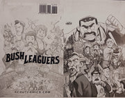 Bush Leaguers #1 - Webstore Exclusive Cover - Black - Printer Cover Plate - PRESSWORKS - Joe Flood