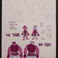 Thud Double Vision Magazine - Page 27 - PRESSWORKS - Comic Art - Printer Plate - Magenta