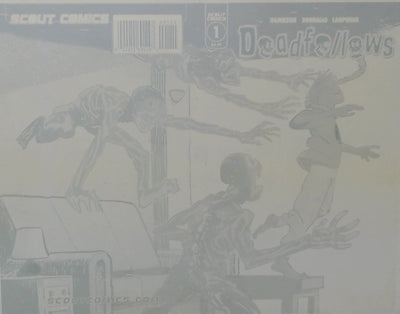 Deadfellows #1 - Cover Plate - Yellow - Printer Plate - PRESSWORKS - Comic Art - Ramiro Borallo