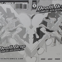 Death Drop Drag Assassin #1 - Cover - Black - Comic Printer Plate - PRESSWORKS