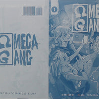 Omega Gang #1 - 1:10 Retailer Incentive - Cover - Cyan - Comic Printer Plate - PRESSWORKS -  Erica D'Urso