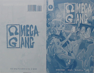 Omega Gang #1 - 1:10 Retailer Incentive - Cover - Cyan - Comic Printer Plate - PRESSWORKS -  Erica D'Urso
