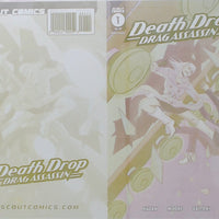 Death Drop Drag Assassin #1 - Cover - Yellow - Comic Printer Plate - PRESSWORKS