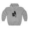 Sam and His Talking Gun (Logo Design) - Heavy Blend™ Hooded Sweatshirt