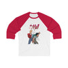 The Mall - Wedgy Design -  Unisex 3\4 Sleeve Baseball Tee