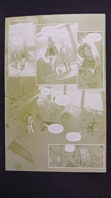 Darkland #2 - Page 8 - PRESSWORKS - Comic Art - Printer Plate - Yellow