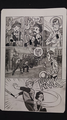 Bush Leaguers #1 - Page 25  - PRESSWORKS - Comic Art - Printer Plate - Black