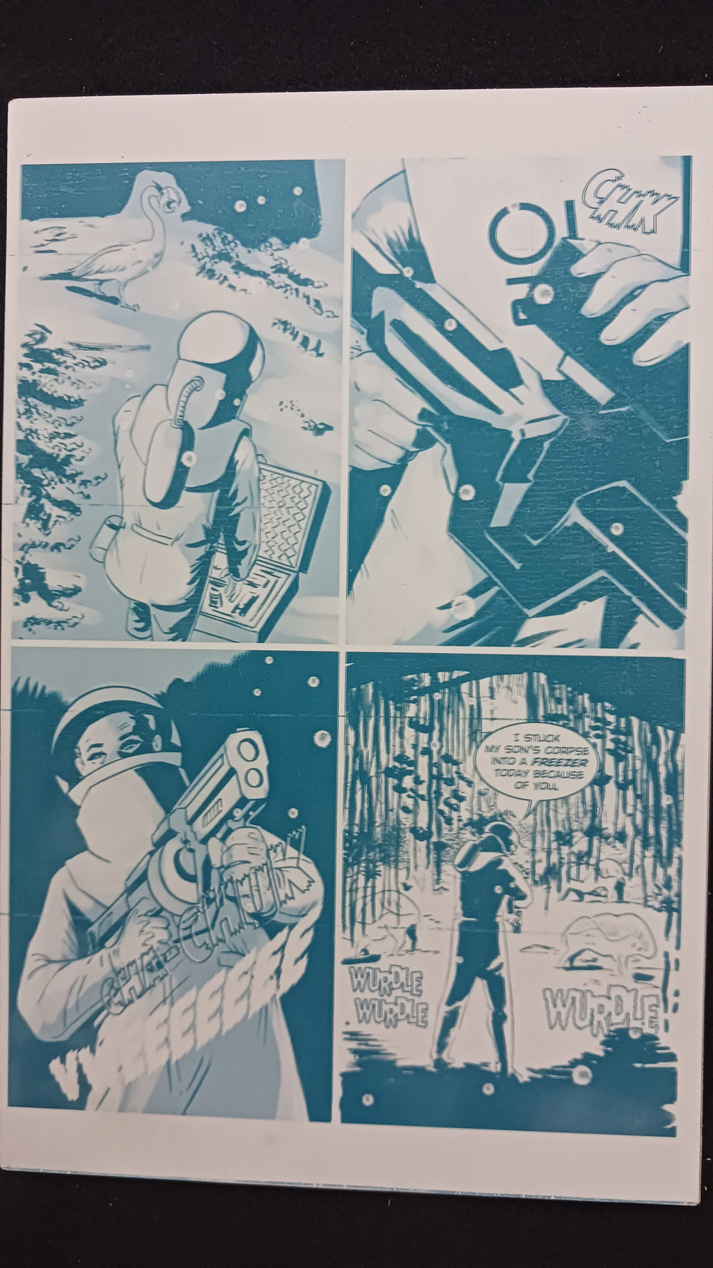 Ghost Planet #1 - Page 21 - PRESSWORKS - Comic Art - Printer Plate - Cyan