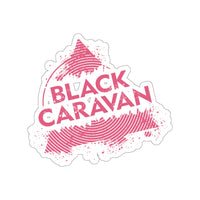 Black Caravan - Pink Logo - Kiss-Cut Stickers