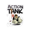 Action Tank - Sledding Design - Kiss-Cut Stickers