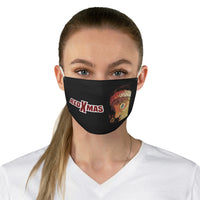 Red XMAS (Issue One Design) - Black Fabric Face Mask
