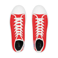 Oswald and the Star-Chaser - Red Starlond Design - Men's High Top Sneakers