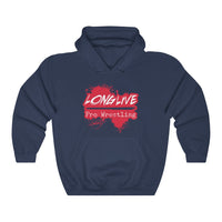 Long Live Pro Wrestling (Logo Design)  -  Heavy Blend™ Hooded Sweatshirt