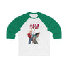 The Mall - Wedgy Design -  Unisex 3\4 Sleeve Baseball Tee