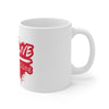 Long Live Pro Wrestling (Red Logo Design) - 11oz Coffee Mug