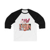 The Mall - Logo Design - Unisex 3\4 Sleeve Baseball Tee