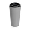 Rabid World (Head Design) - Grey Stainless Steel Travel Mug