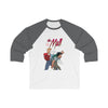 The Mall - Wedgy Design -  Unisex 3\4 Sleeve Baseball Tee