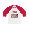 The Mall - Logo Design - Unisex 3\4 Sleeve Baseball Tee