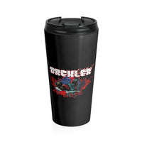 Drexler (Bullet Hole Design) - Black Stainless Steel Travel Mug