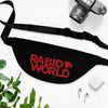 Rabid World (Red Logo Design) - Black Fanny Pack