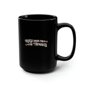 Death Comes for the Toymaker Black Mug, 15oz