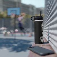 Trakovi - B&W Design - Stainless Steel Water Bottle, Standard Lid