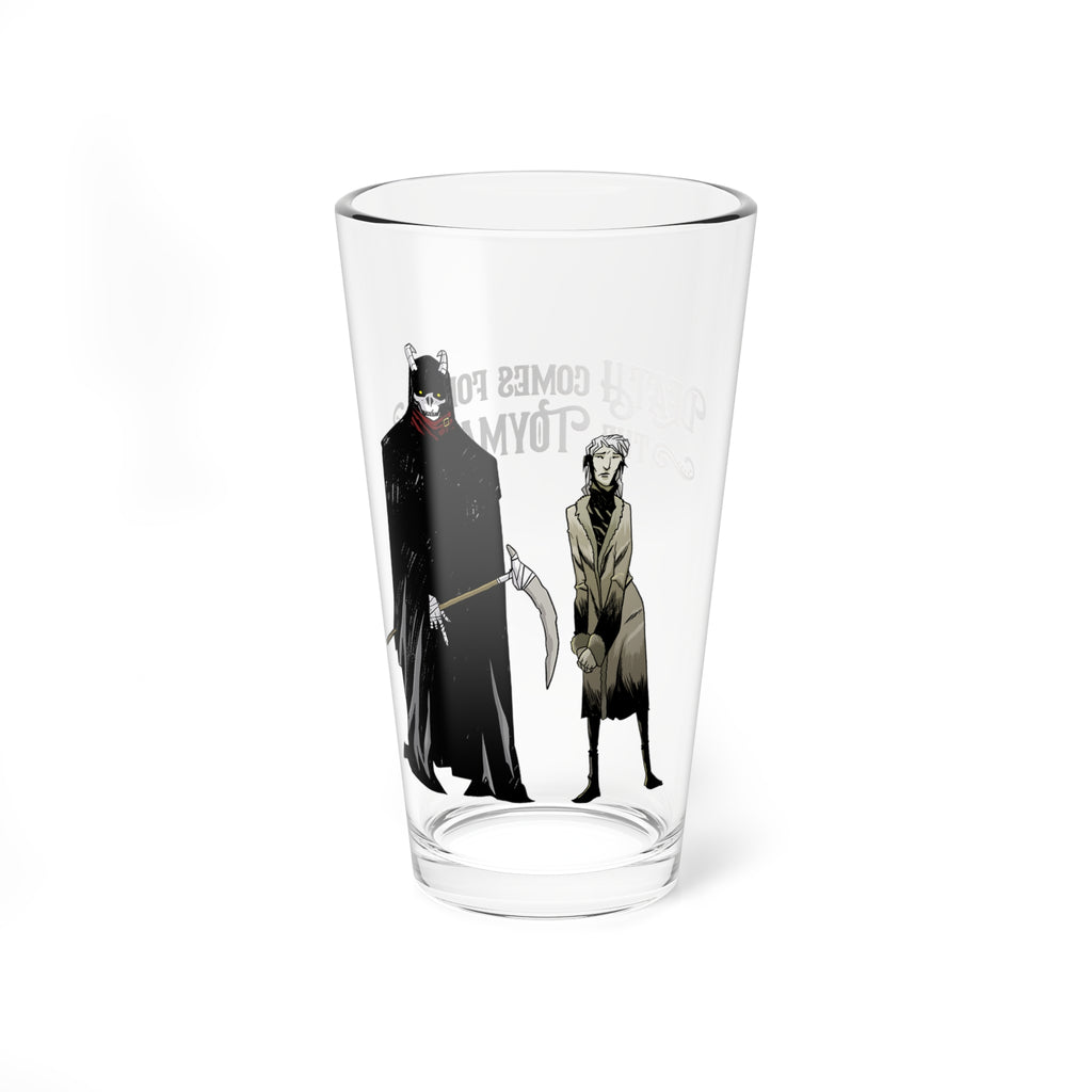 Death Comes for the Toymaker Death with Ereshkigal, goddess of the Underworld (Sumerian) Pint Glass, 16oz