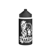 Trakovi - B&W Design - Stainless Steel Water Bottle, Standard Lid