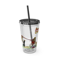 American Chop Suey Sunsplash Tumbler with Straw, 16oz