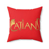 Catians Spun Polyester Square Pillow
