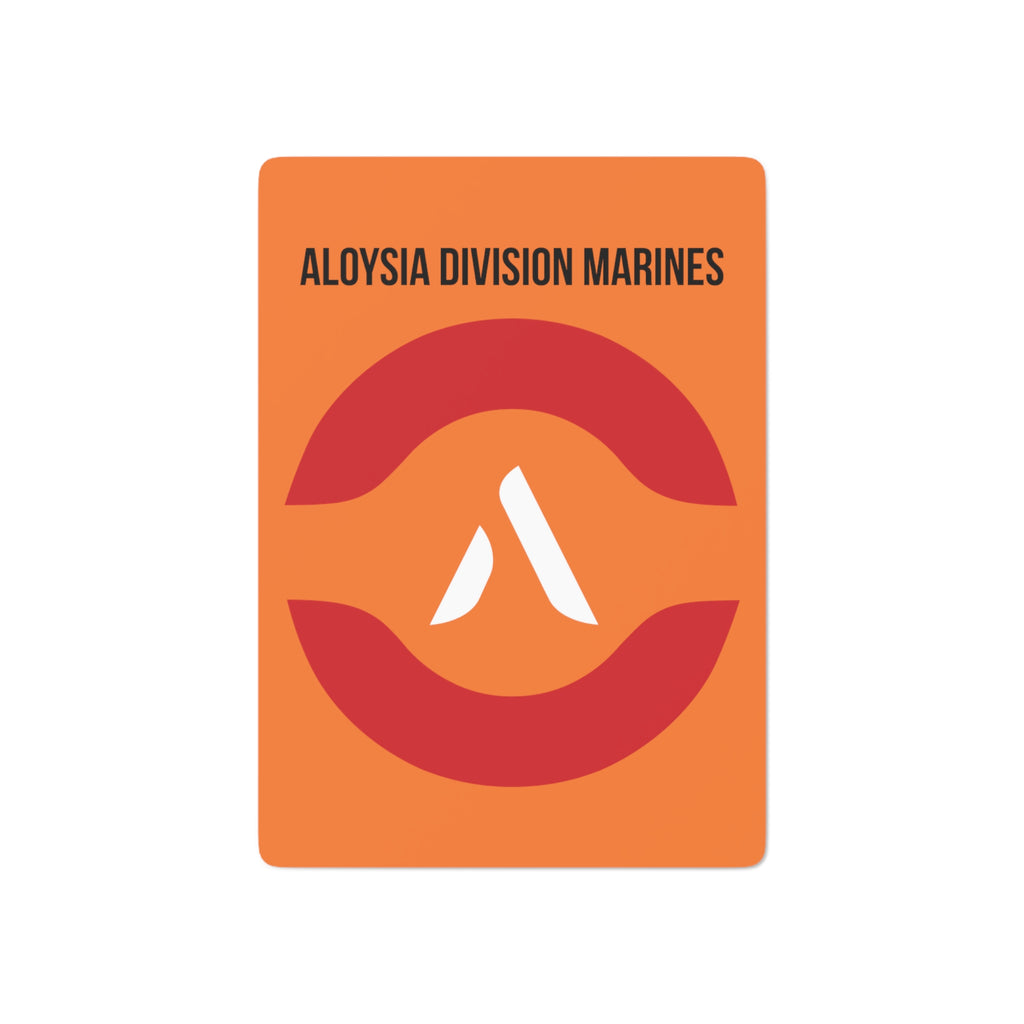 Junior Aloysia Division Marines Custom Poker Cards