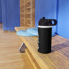 Trakovi - B&W Design - Stainless Steel Water Bottle, Standard Lid