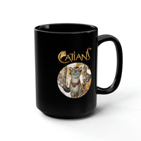 Catians The Great Cat (Bast) Black Mug, 15oz