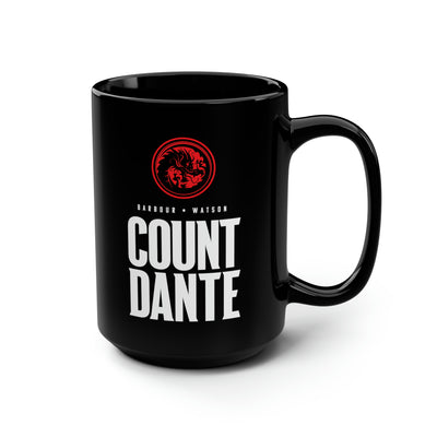 Count Dante Black Mug, 15oz