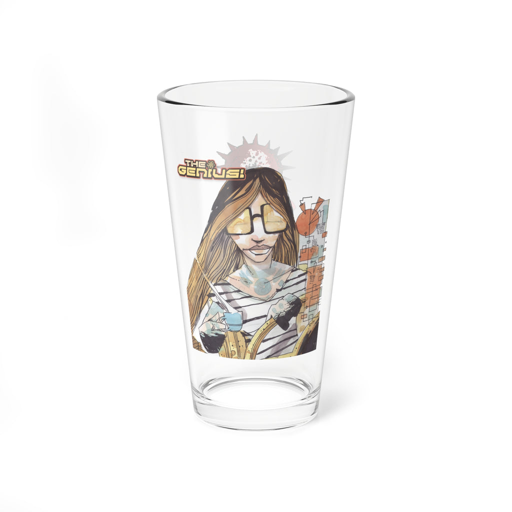 Blood Run The Genius Tide Pint Glass, 16oz