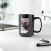 Black Friday Smiling Demon Black Mug, 15oz