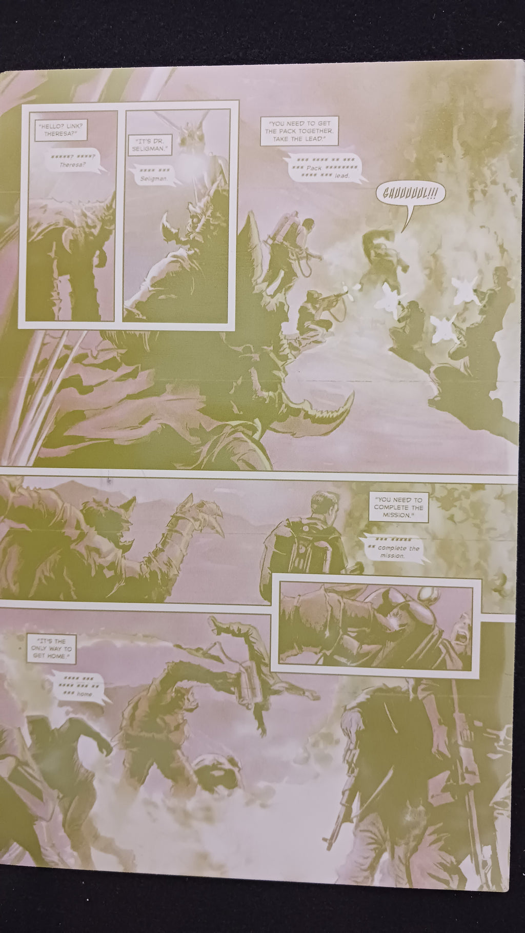 Behemoth #4 - Page 7  - Yellow - Comic Printer Plate - PRESSWORKS