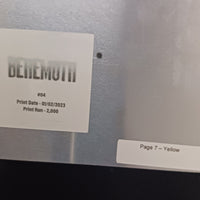 Behemoth #4 - Page 7  - PRESSWORKS - Comic Art - Printer Plate - Yellow