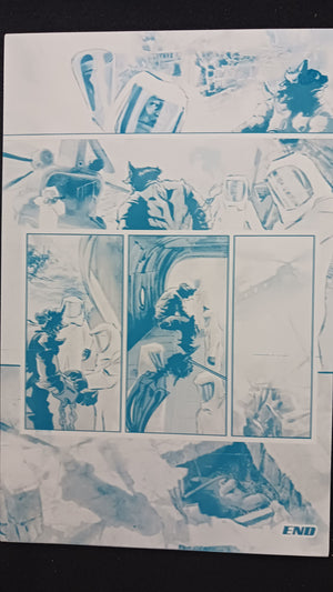 Behemoth #4 - Page 22  - PRESSWORKS - Comic Art - Printer Plate - Cyan