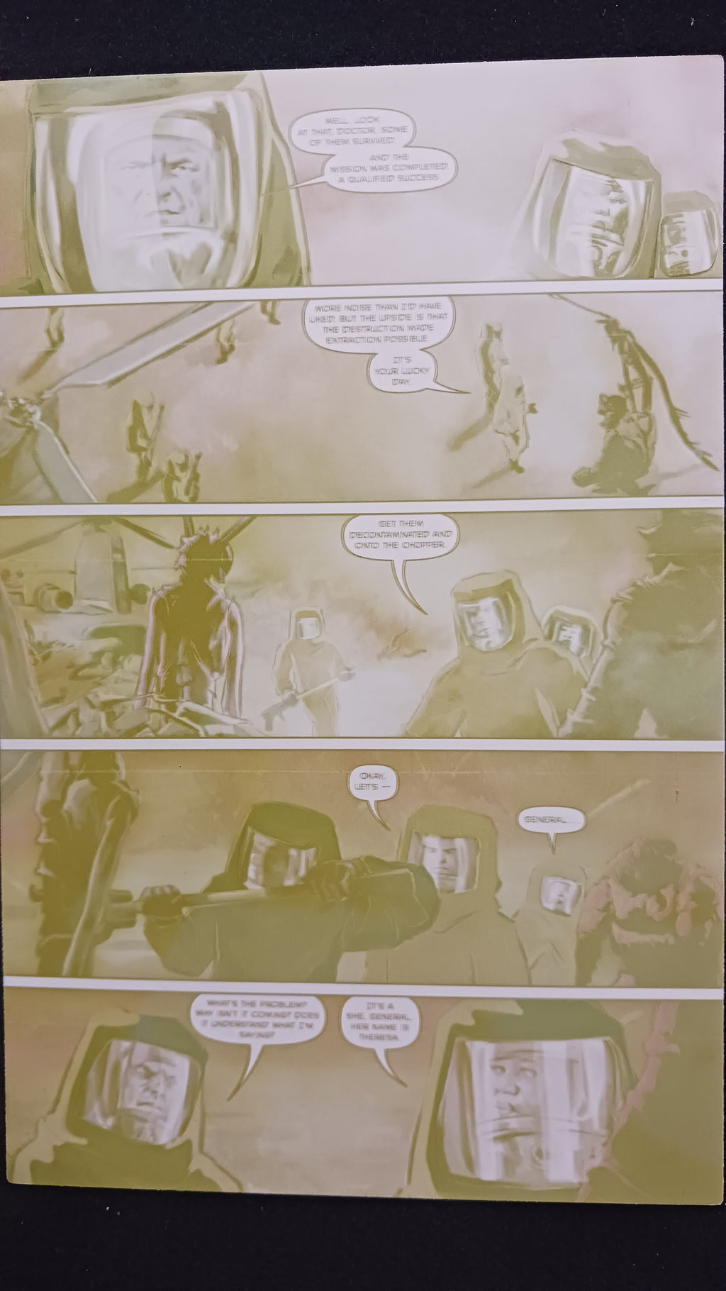 Behemoth #4 - Page 20  - PRESSWORKS - Comic Art - Printer Plate - Yellow