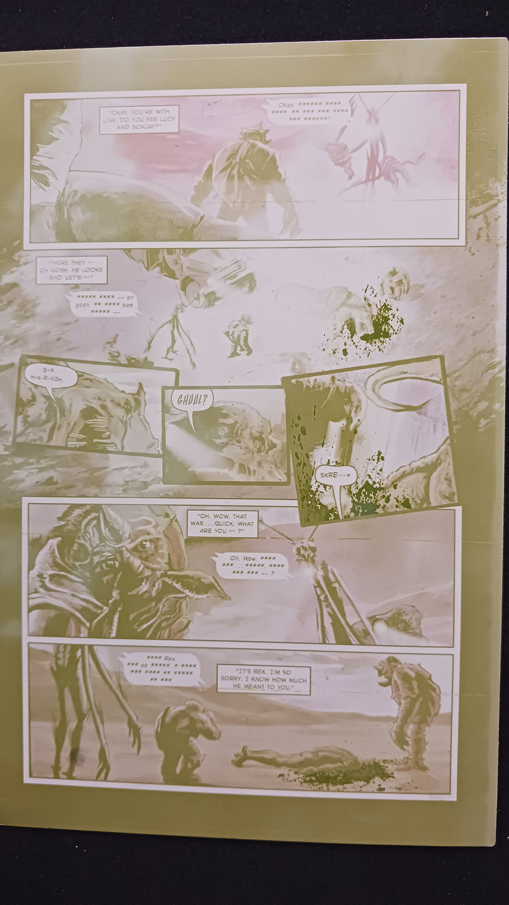 Behemoth #4 - Page 9  - Yellow - Comic Printer Plate - PRESSWORKS