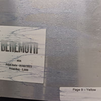Behemoth #4 - Page 9  - PRESSWORKS - Comic Art - Printer Plate - Yellow