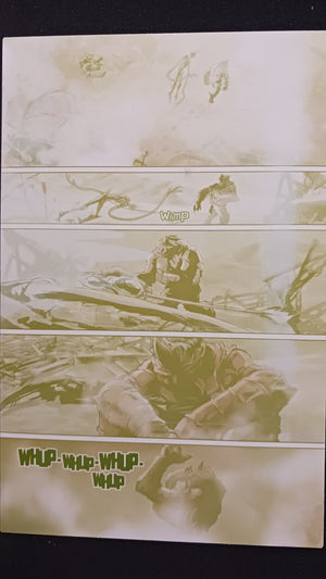 Behemoth #4 - Page 18 - PRESSWORKS - Comic Art - Printer Plate - Yellow