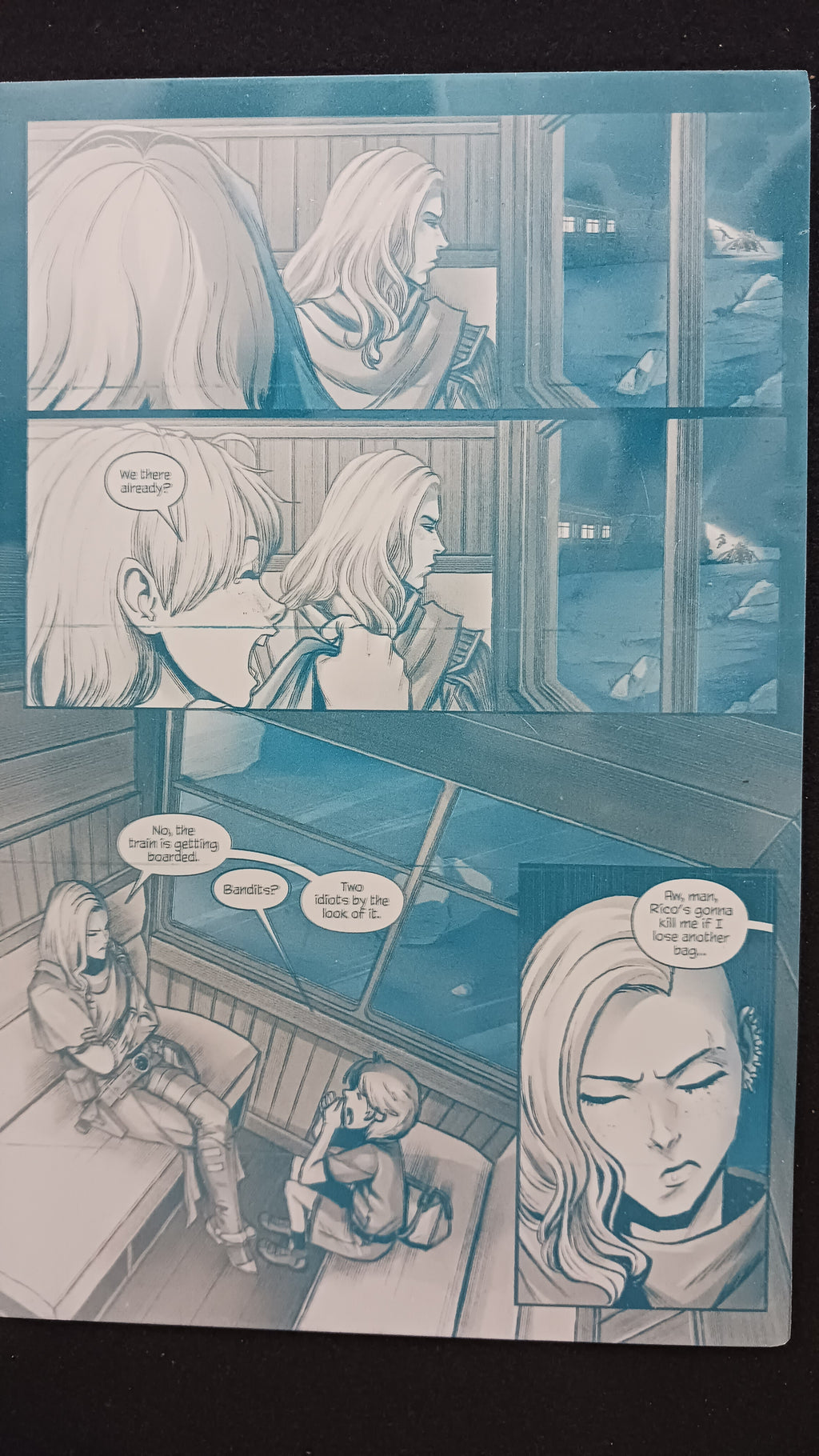 Agent of W.O.R.L.D.E #2 - Page 26 - PRESSWORKS - Comic Art -  Printer Plate - Cyan