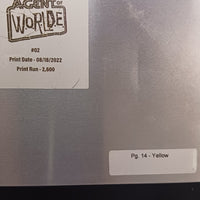 Agent of W.O.R.L.D.E #2 - Page 14 - Yellow - Comic Printer Plate - PRESSWORKS