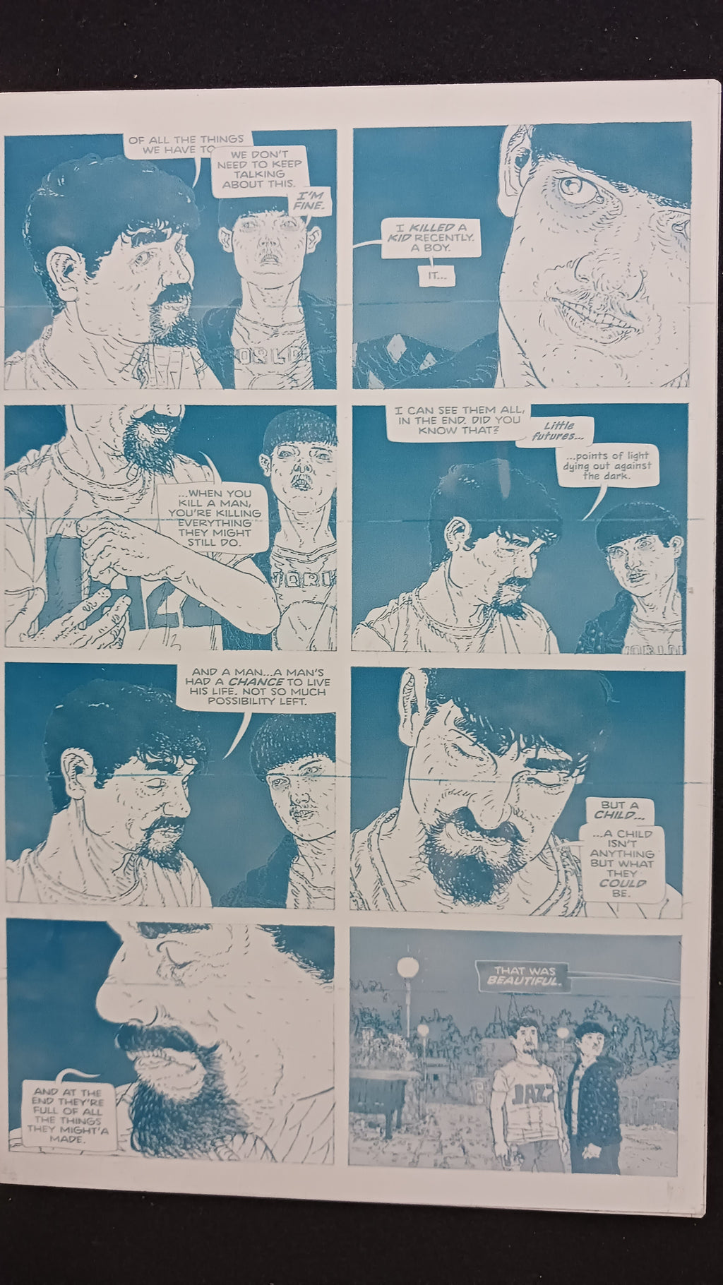 Agent of W.O.R.L.D.E #2 - Page 15 - PRESSWORKS - Comic Art -  Printer Plate - Cyan