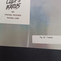 Cult of Ikarus #3 - Page 22 - PRESSWORKS - Comic Art - Printer Plate - Yellow